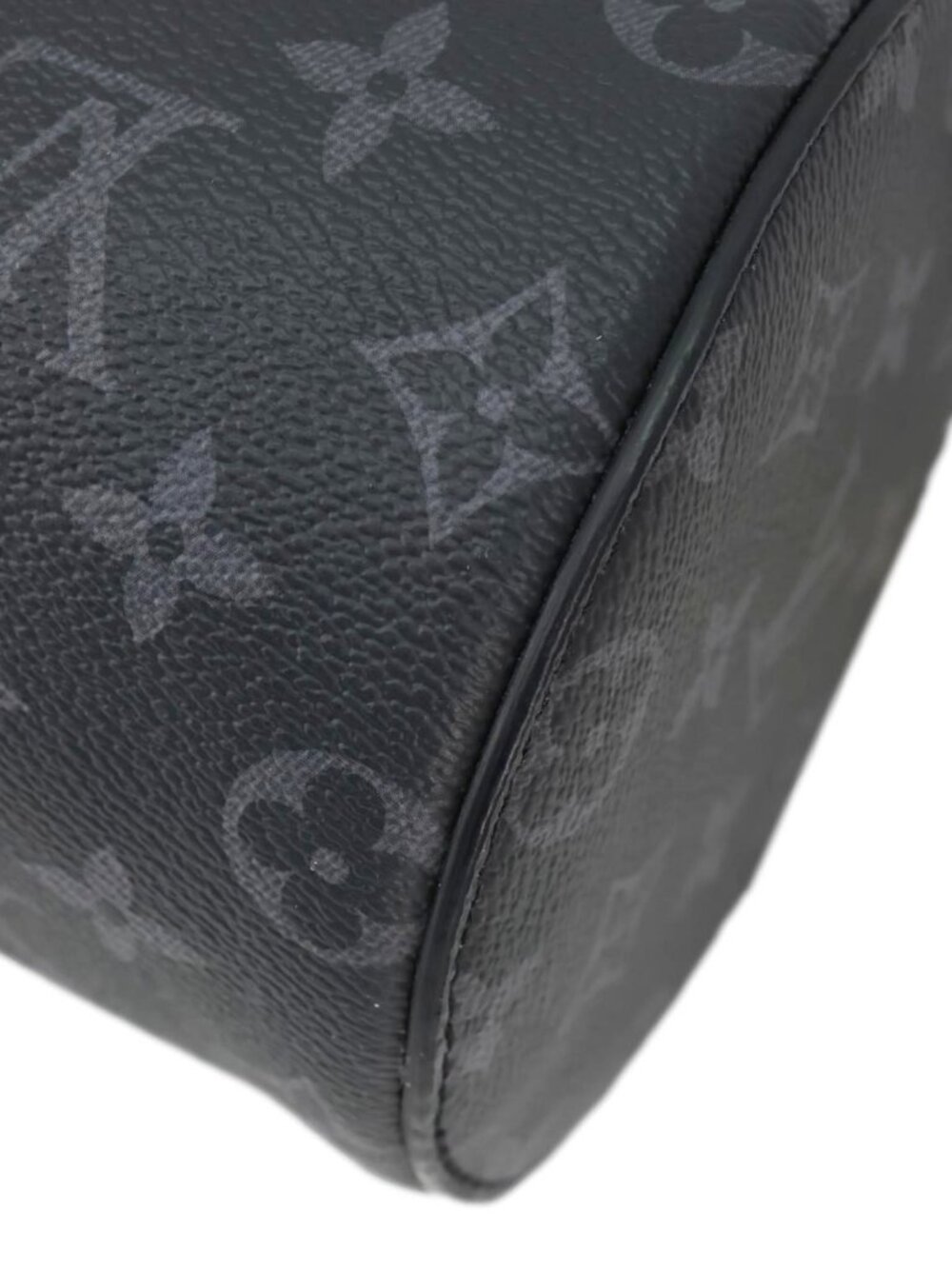 Louis Vuitton  Polochon PM Soft Monogram Eclipse Canvas Crossbody Bag Black - Picture 9 of 13